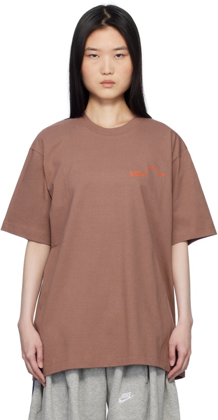 Photo: Bless SSENSE Exclusive Brown Multicollection V T-Shirt