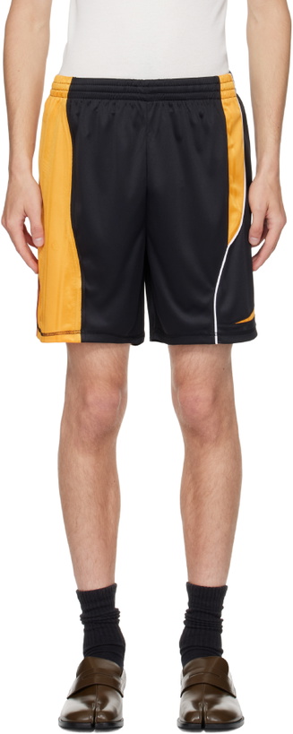 Photo: Martine Rose Black & Yellow Collage Football Shorts