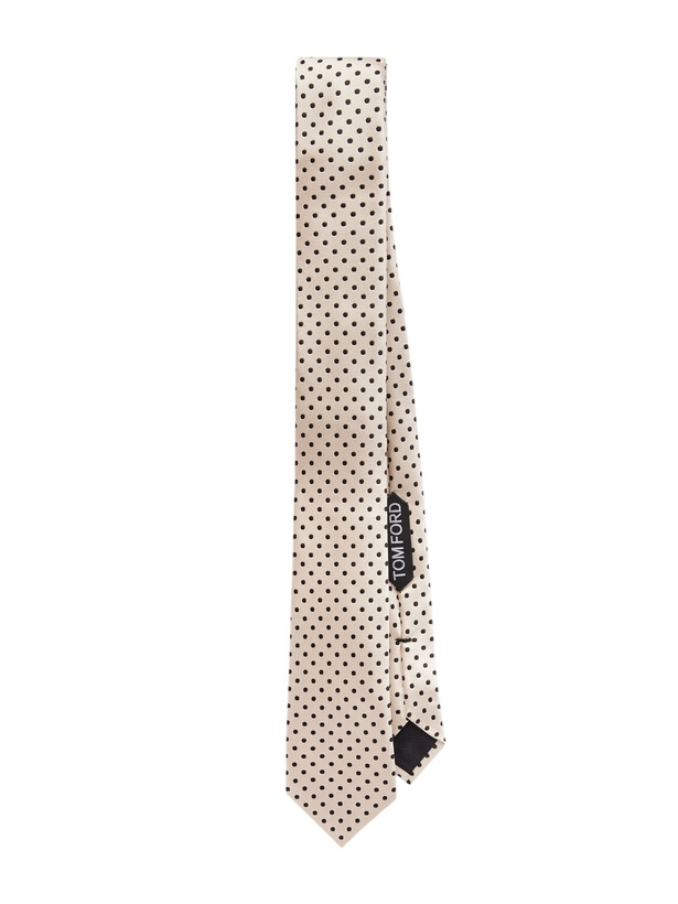 Photo: TOM FORD - 6cm Polka-Dot Silk-Twill Tie