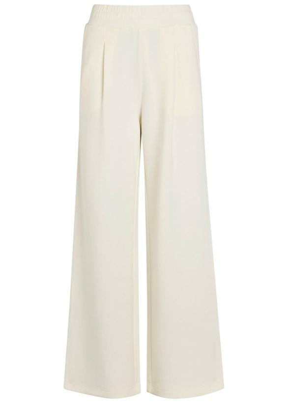 Photo: Varley The Extra Wide Leg 32 Stretch-jersey Sweatpants Ecru