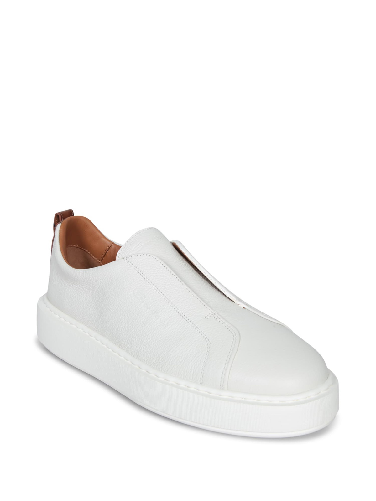 Santoni Victory White Sneakers