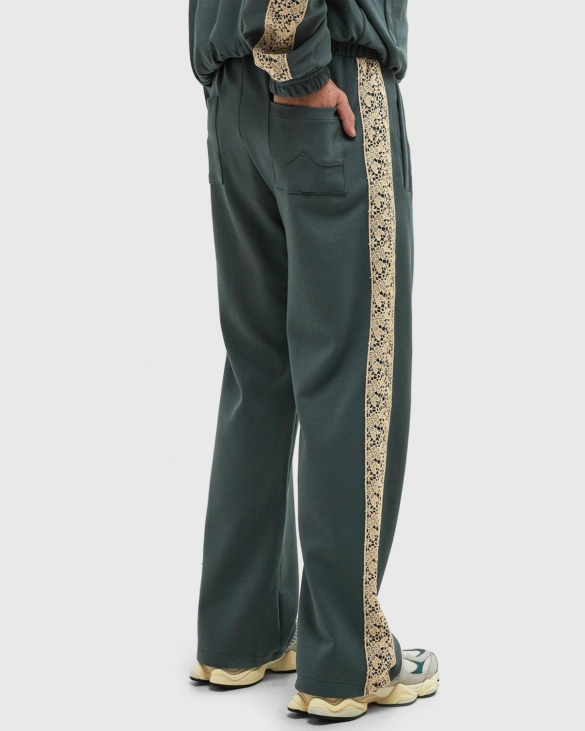 Rough. OLIVE TRACK PANTS Green Men
