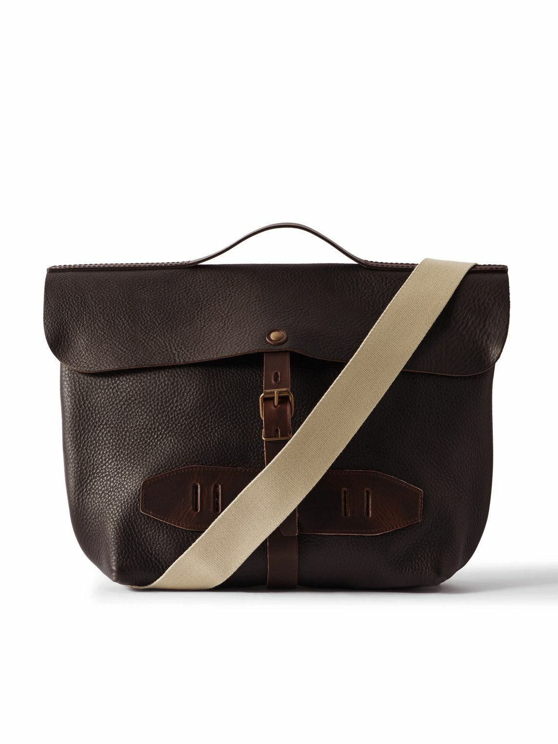 Bleu de Chauffe - Lazard Full-Grain Leather Messenger Bag