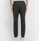 Officine Generale - Wool-Flannel Drawstring Trousers - Men - Charcoal