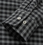 Universal Works - Button-Down Collar Gingham Brushed Cotton-Flannel Shirt - Men - Charcoal