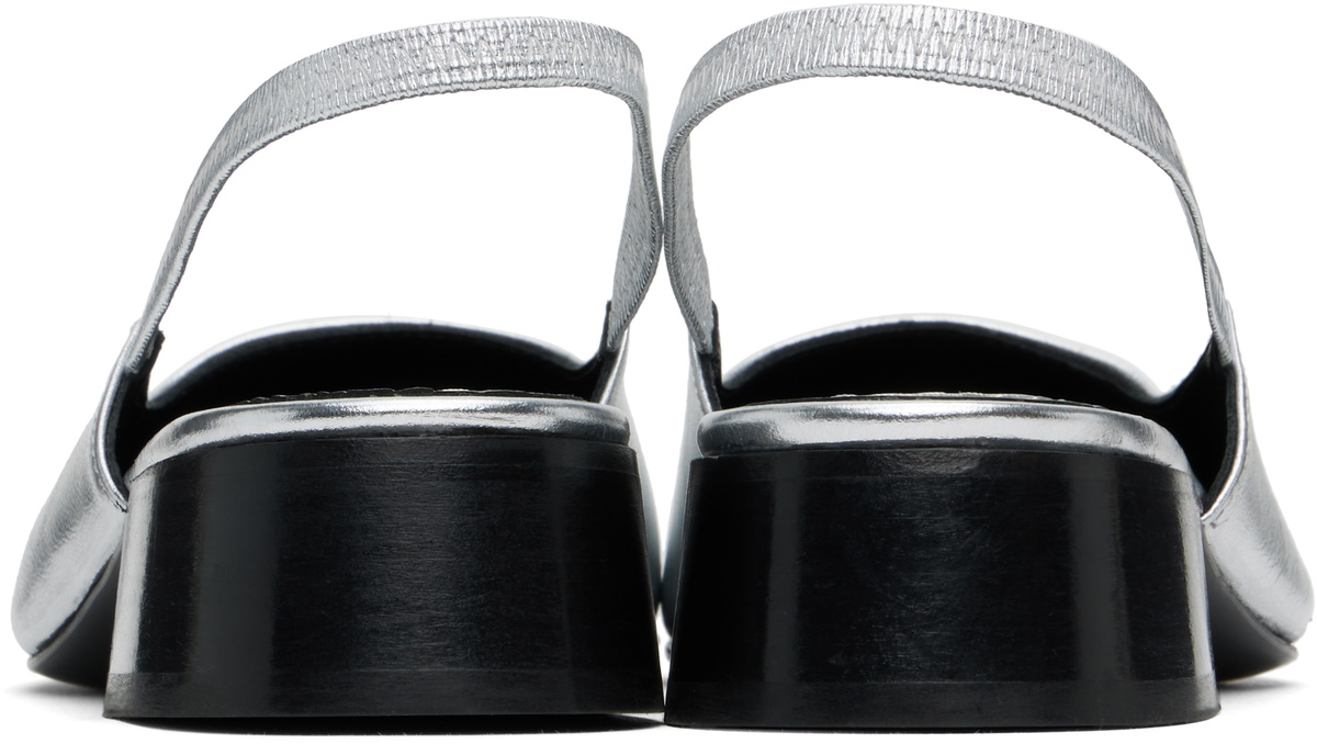 Nicole Saldaña Silver Paz Heels