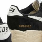 Golden Goose Men's Running Sole Sneakers in Black/White