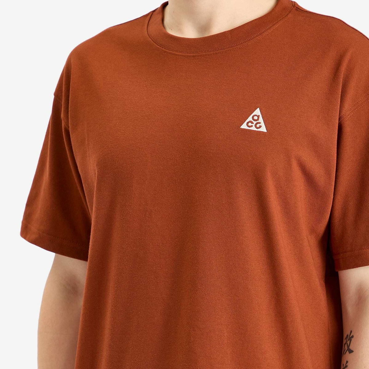 Nike Men's ACG Dri-Fit T-Shirt in Cinnamon// Picante Red