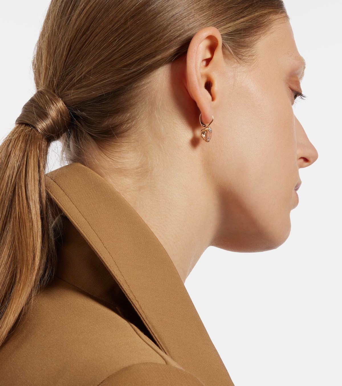 Bucherer Fine Jewellery Peekaboo 18kt rose gold earrings with morganites and diamonds