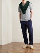 James Perse - Garment-Dyed Brushed Cotton-Blend Jersey T-Shirt - Gray