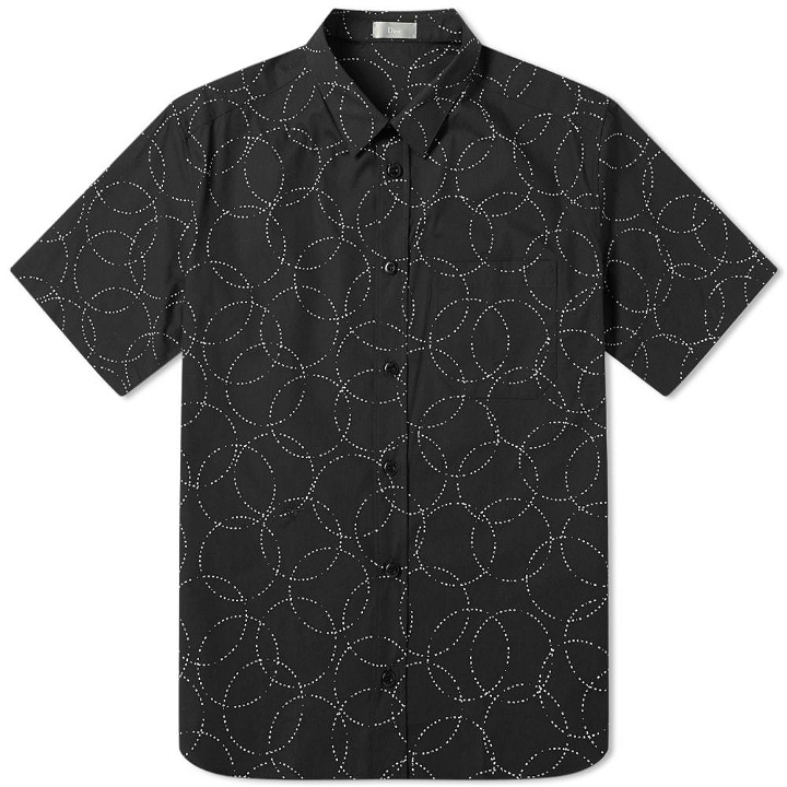 Photo: Dior Homme Short Sleeve All Over Circle Print Shirt Black