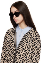 Burberry Black Round Sunglasses
