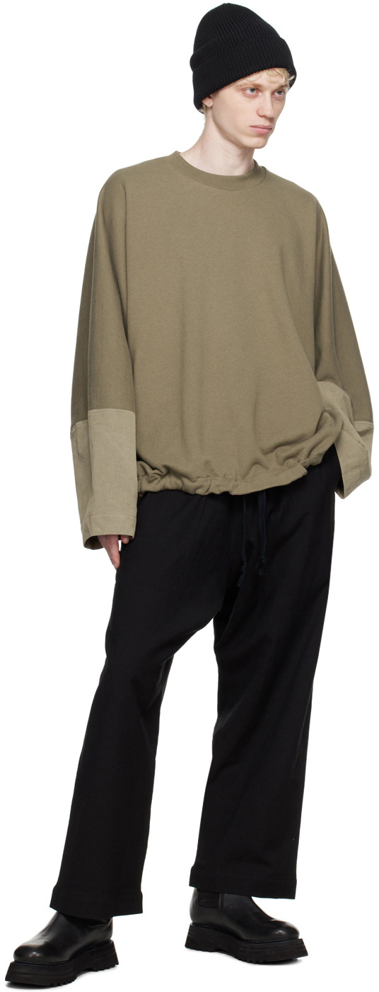 Jan-Jan Van Essche Black O-Project Drawstring Sweatpants