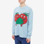 Sky High Farm Men's Tomatoes Intarsia Knit in Light Blue