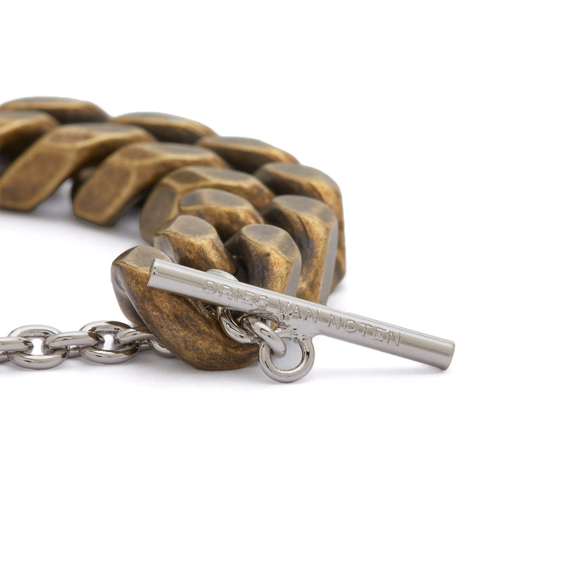 Dries Van Noten Men's Curb Bracelet in Silver