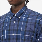 Barbour Men's Sandwood Tailored Shirt in Inky Blue