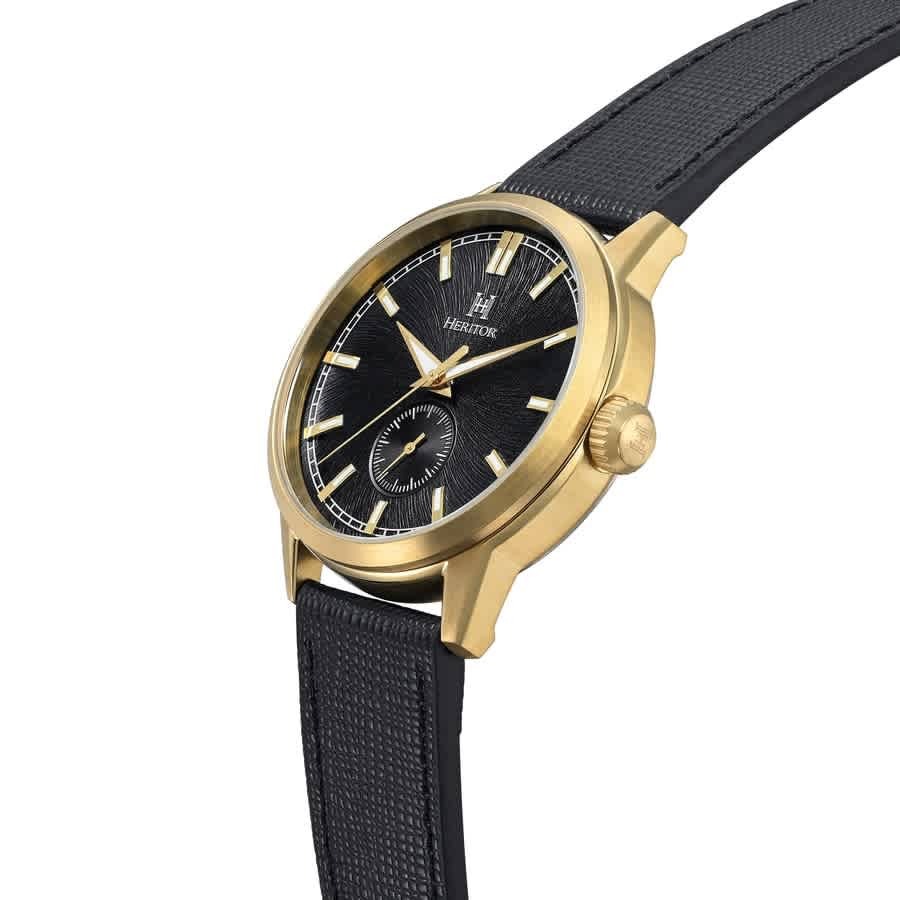 Heritor Argento Automatic Black Dial Mens Watch HERHS3803