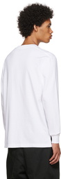 Lady White Co. White Cotton Long Sleeve T-Shirt