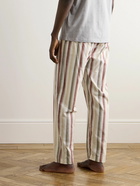 Hanro - Night & Day Striped Cotton Pyjama Trousers - Neutrals