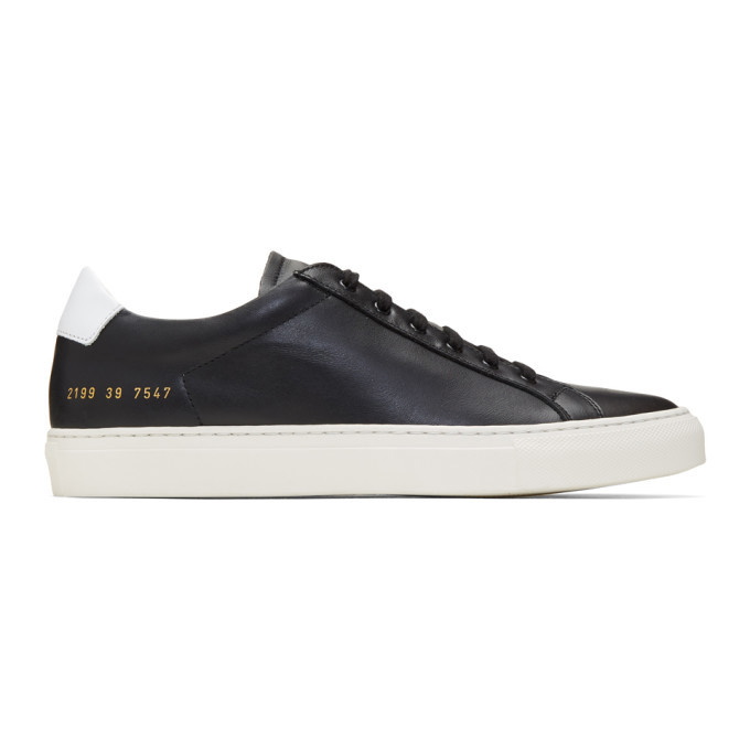 Photo: Common Projects Black Retro Low Sneakers