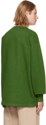 Acne Studios Green Bonded Sweatshirt