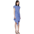 Nina Ricci Blue Draped Dress