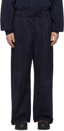 Juun.J Navy Painted Jersey Trousers