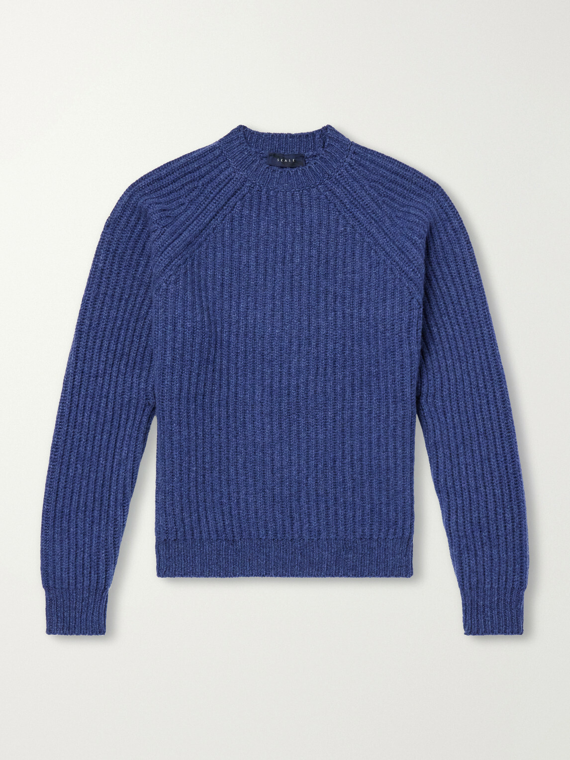 SEASE - Ribbed Cashmere Sweater - Blue