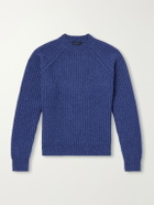 SEASE - Ribbed Cashmere Sweater - Blue