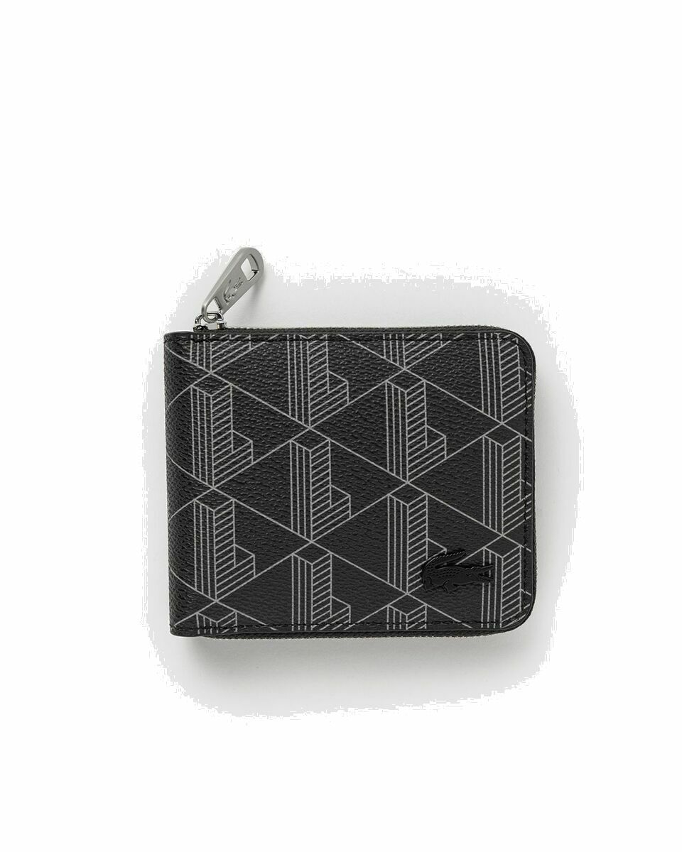 Photo: Lacoste Compact Zip Wallet Black - Mens - Wallets