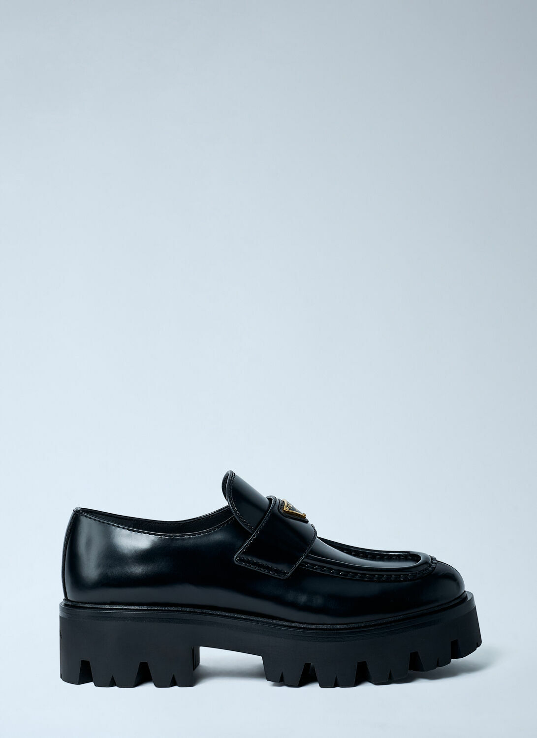 Prada Brushed Leather Loafers