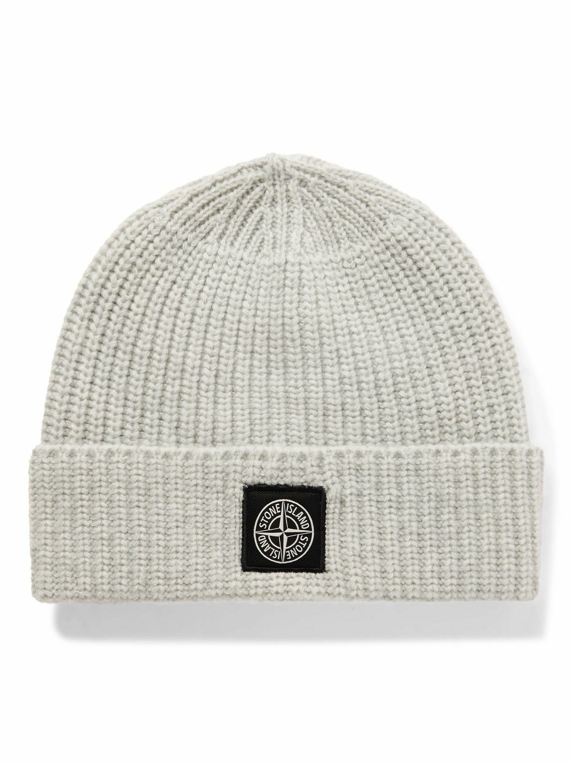 Stone Island - Logo-Appliquéd Ribbed Wool Beanie