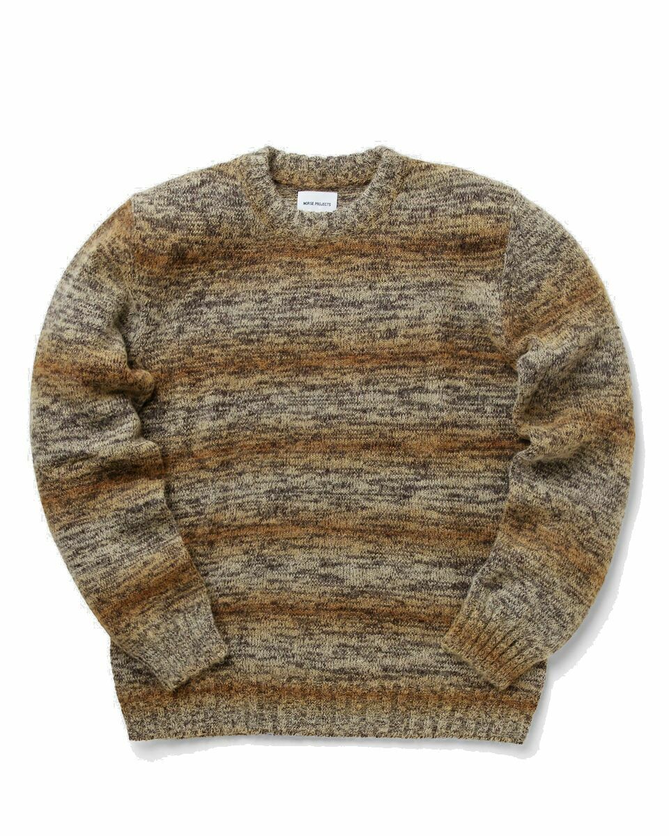 Photo: Norse Projects Sigfred Space Dye Brown - Mens - Pullovers