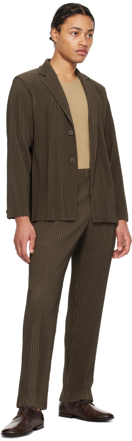 HOMME PLISSÉ ISSEY MIYAKE Khaki Tailored Pleats 1 Trousers Homme 