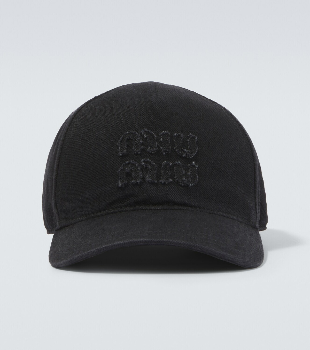 Miu Miu Logo denim baseball cap