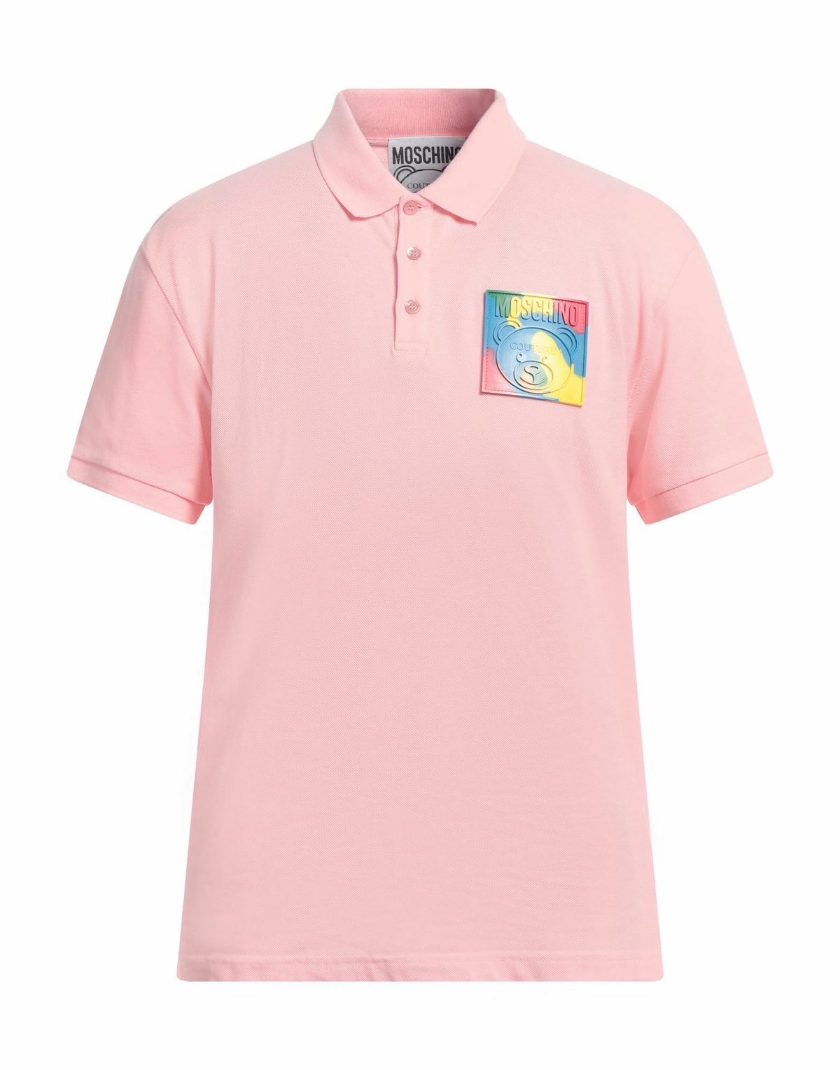 Moschino Mens Polo shirt in Pink