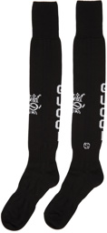 Gucci Black Knit Logo Sport Socks