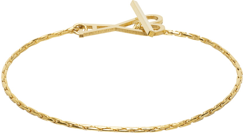 AMI Paris Gold Ami de Cœur Chain Bracelet