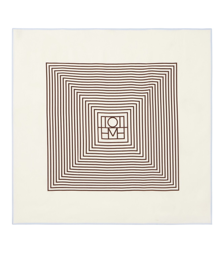 Photo: Toteme Monogram silk scarf