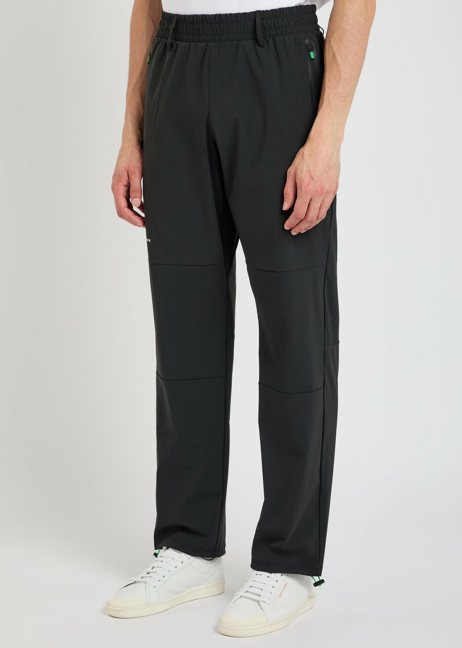 Malbon Performance Logo Stretch-nylon Trousers Black