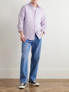 Theory - Irving Linen Shirt - Purple