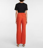 Stella McCartney - High-rise cotton twill cargo pants