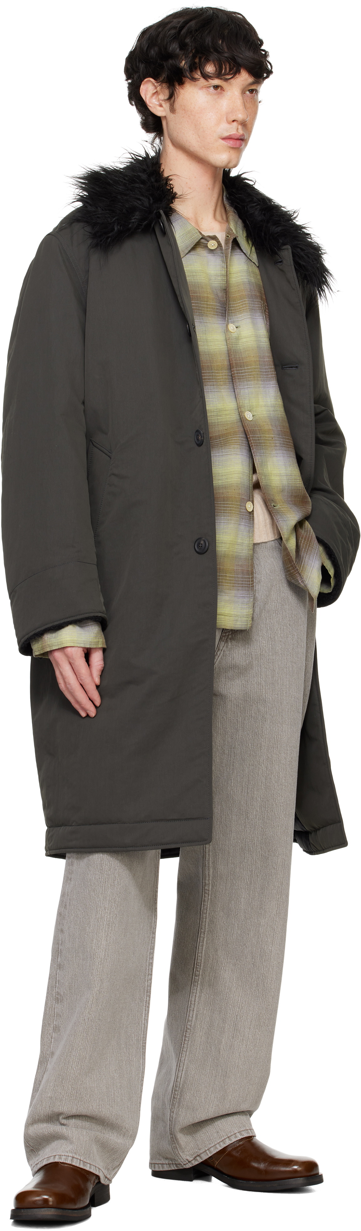 OUR LEGACY Khaki Polar Coat Our Legacy