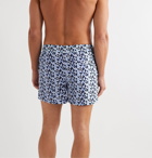 Derek Rose - Tropez 8 Slim-Fit Mid-Length Printed Swim Shorts - Blue