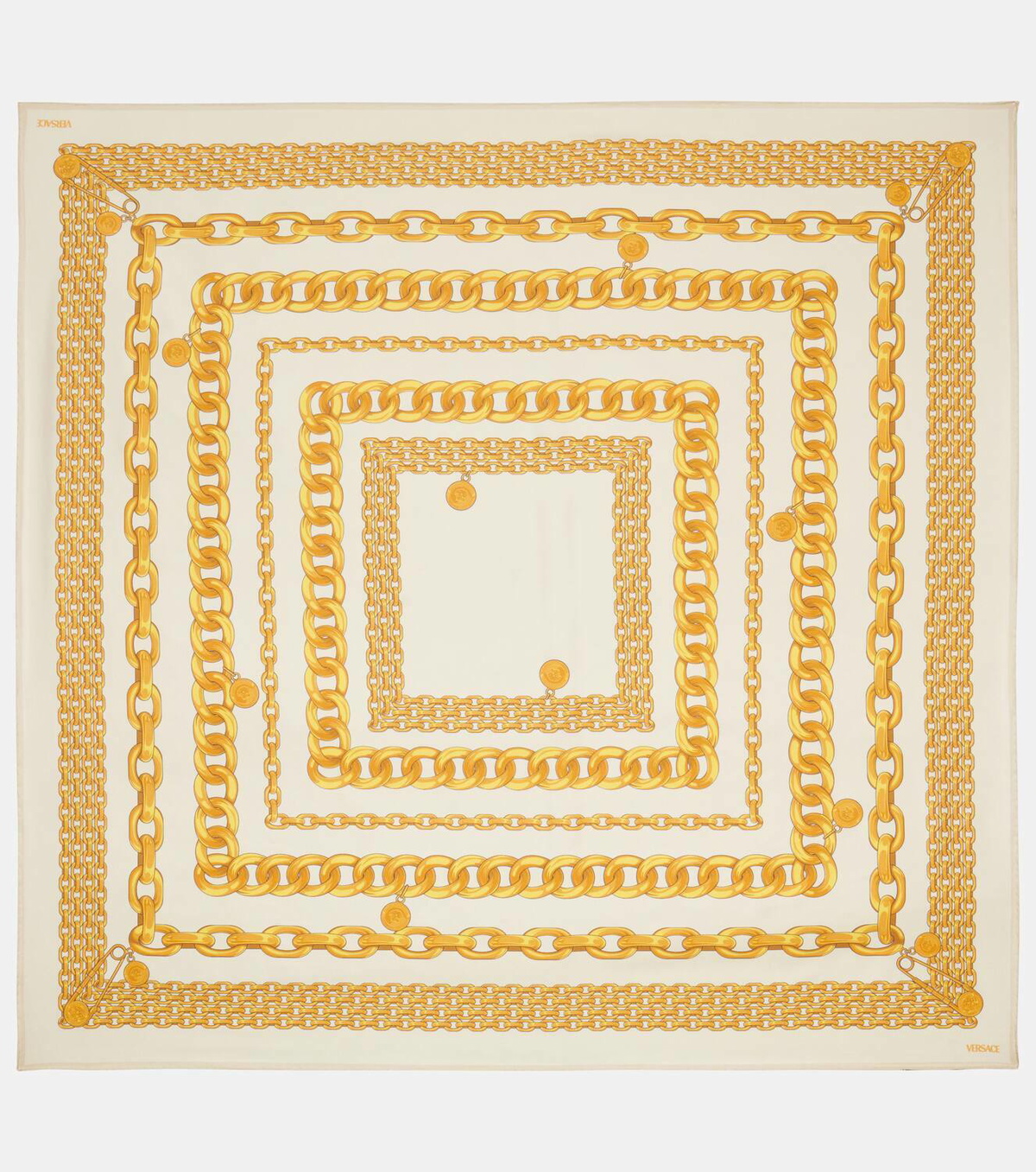 Versace Versace Treasure silk twill scarf