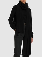 ANNAGRETA Niki Ribbed Cashmere Scarf