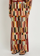 Alemais Majorelle Printed Linen and Silk-blend Trousers Multicoloured
