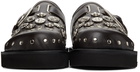 Toga Virilis SSENSE Exclusive Brown Leather Studded Clogs