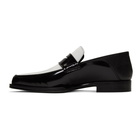 Loewe Black and White Pointy Loafers