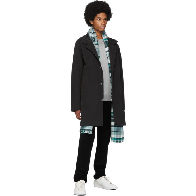 49Winters Black One Layer Mac Coat